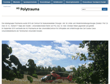 Tablet Screenshot of ag-polytrauma.de